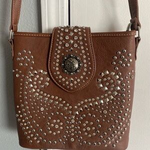Shyanne Concealed Carry Studded Purse Western Crossbody Bag Adjustable Strap